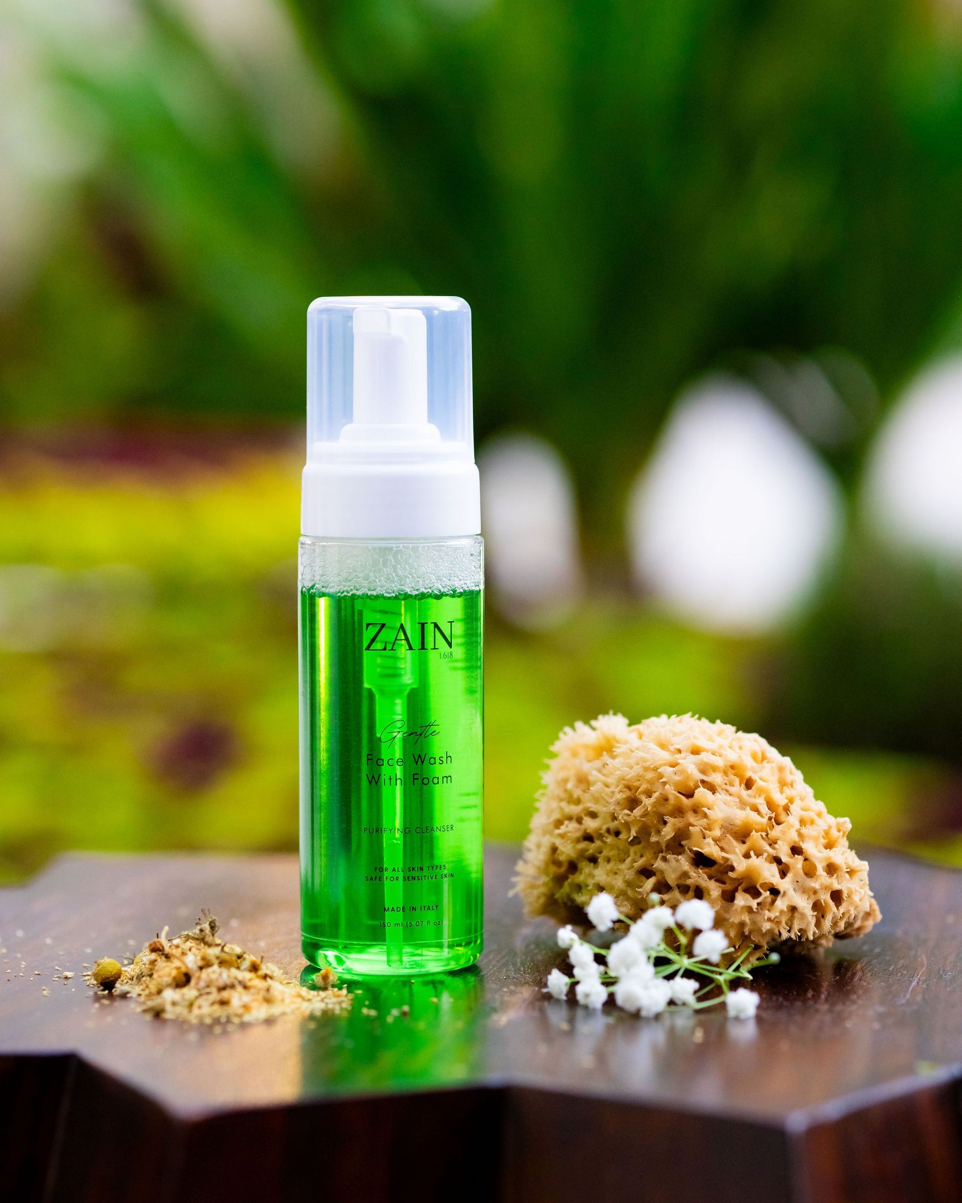 Gentle Foam Face Wash by ZAIN, Purifying cleanser for sensitive skin, Vegan face wash