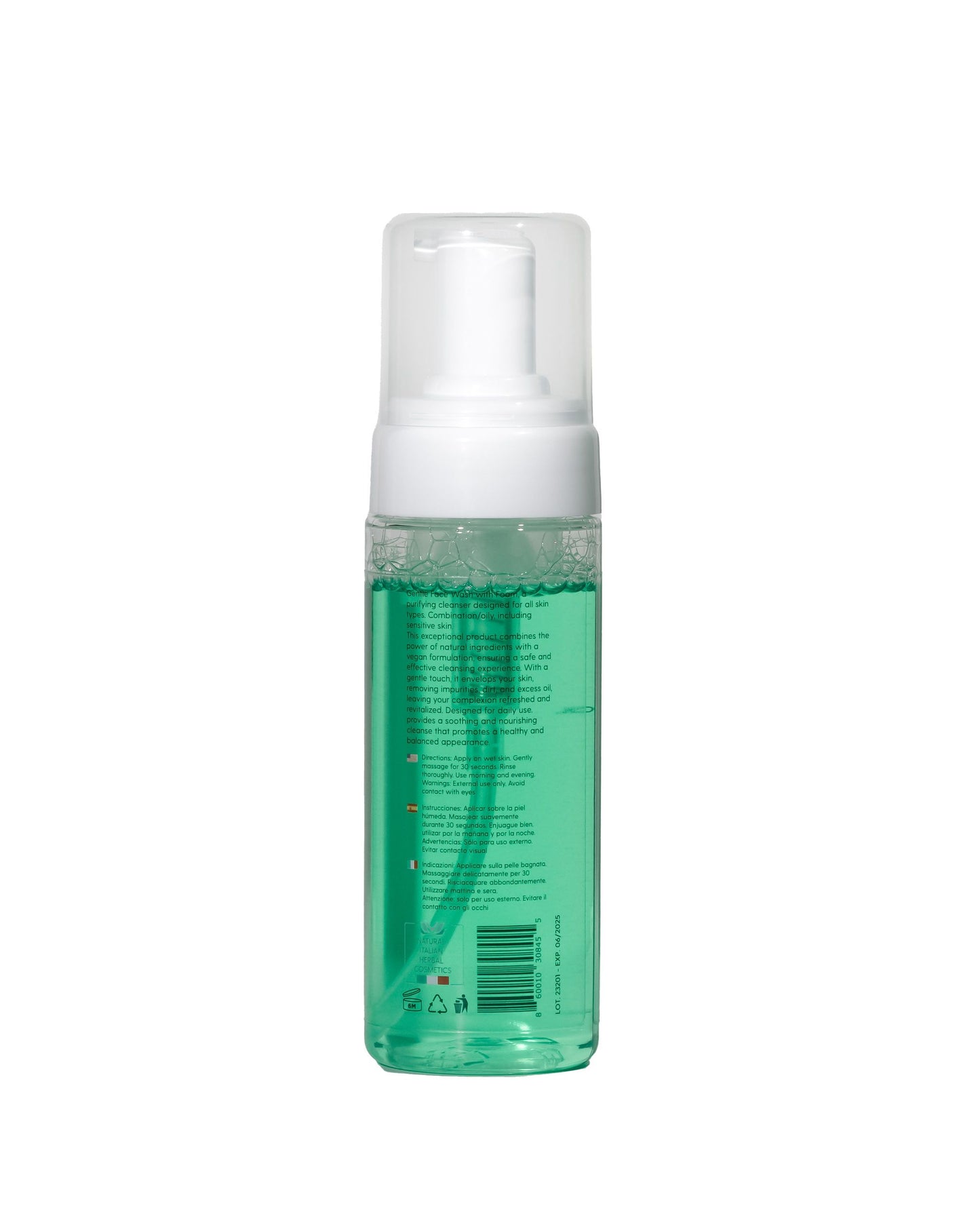 Gentle Foam Face Wash by ZAIN, Purifying cleanser for sensitive skin, Vegan face wash