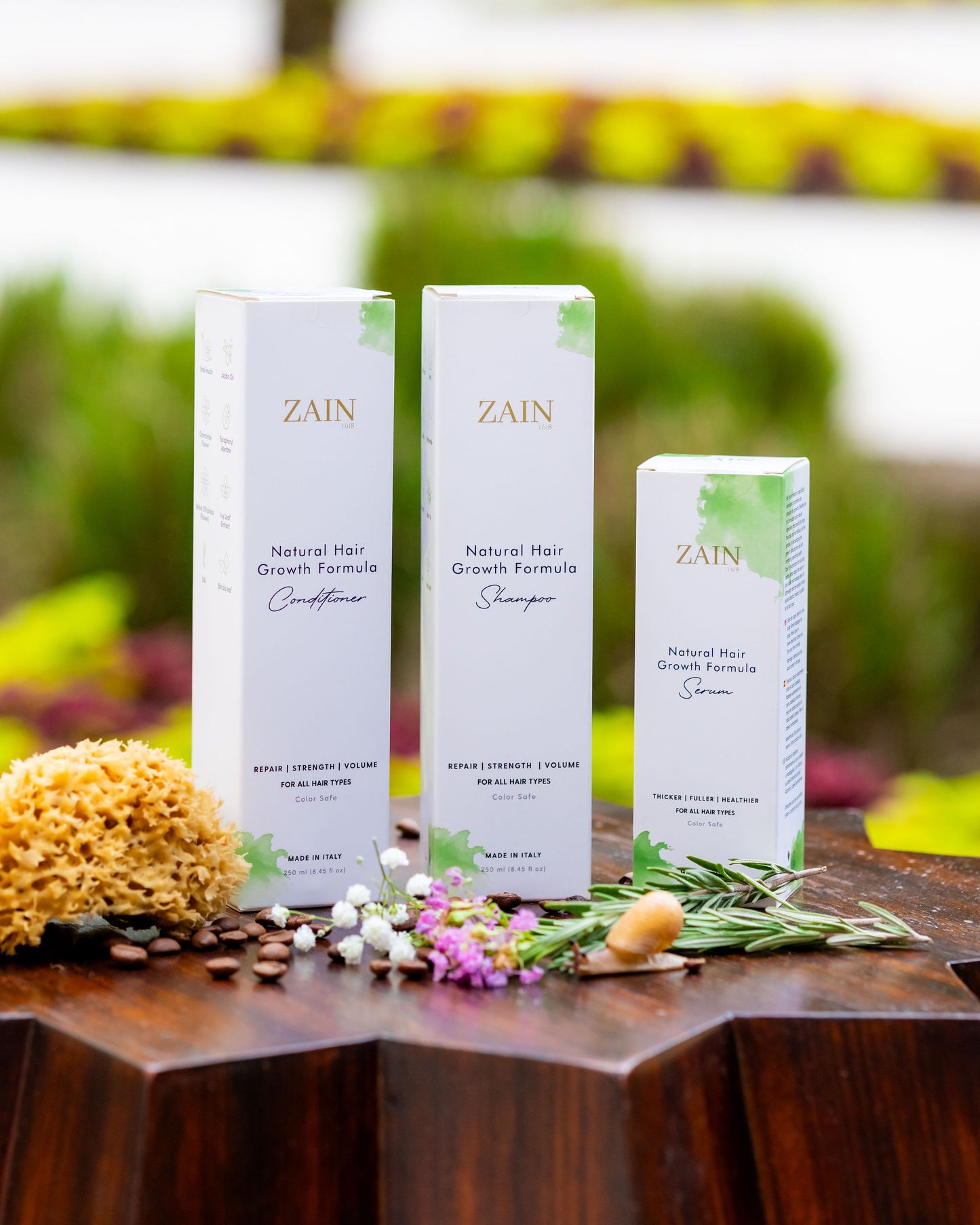 ZAIN1 Hair Growth Set – Shampoo, Conditioner & Hair Serum, Complete hair growth trio, Natural hair care set for healthier, fuller hair